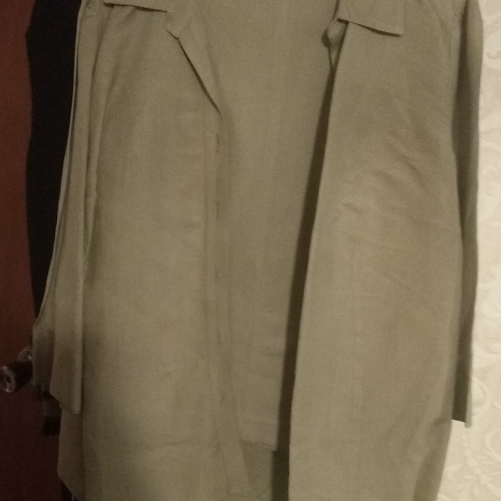 Khaki pant suit